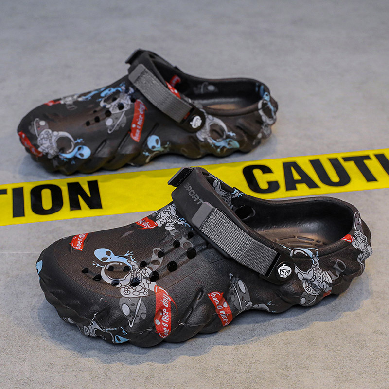 Zapatos de hombre 2026 nuevos zapatillas de hombre con suela gruesa para usar un zapato y dos zapatillas de playa resistentes al desgaste
