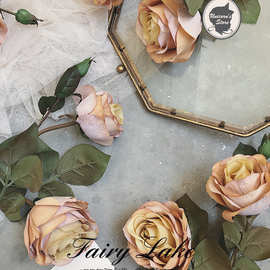 复古 古典油画风 ins风莫奈秋季的凝想 秋色花卉花仿真植物仿真园