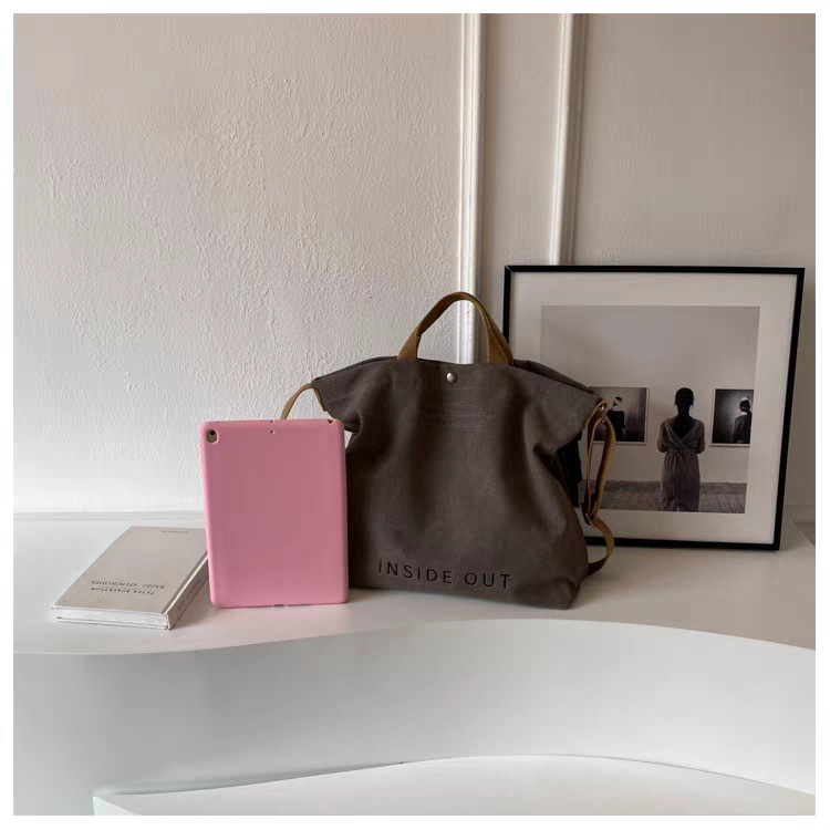 Borsa a tracolla in tela per computer portatile, grande capacità_voghion.com