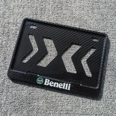 Nömrə qabı Motorcycle License Plate Frame, Rear - motorcycle-compression-molded-dry-carbon-twill-benelli