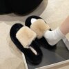 Slippers platform, fashionable footwear for leisure, autumn, trend of season, plus size, wholesale