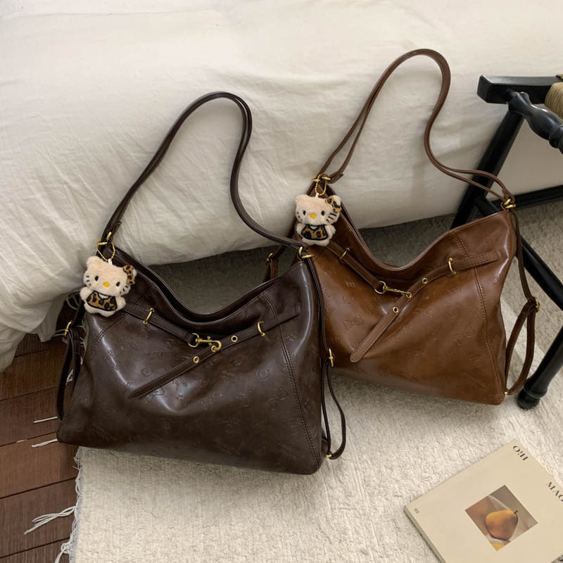 复古百搭腋下包女大容量高级感简约小众设计托特包通勤单肩斜挎包