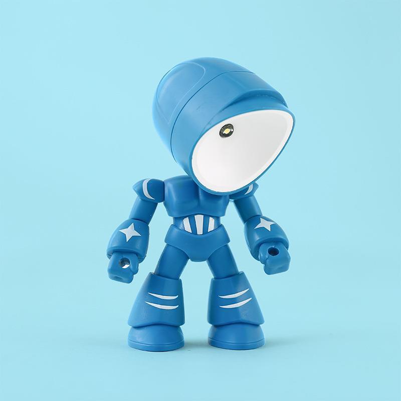 新商品創意萌えペットdiy小夜灯ミニデスクトップ置物磁気吸小電気スタンドロボット戦世警礼品|undefined