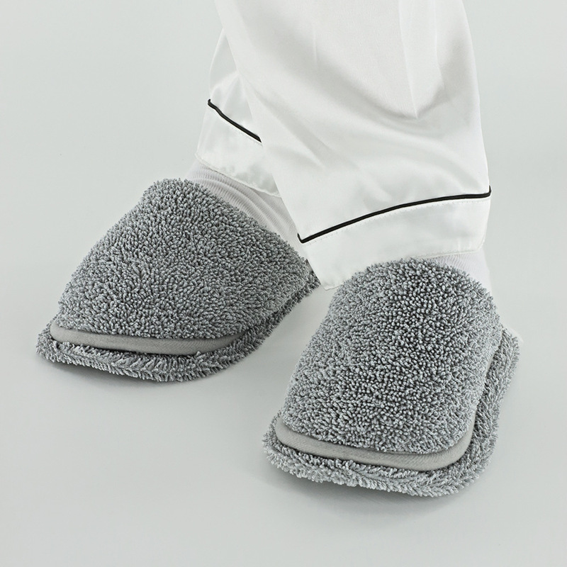 Lazy Mop Slippers for Cleaning Floors, Kitchen Sweeping, Wooden Floor Cleaning, Mop Cloth Shoe Covers, Removable and Washable, Silent Cleaning Lazy Mop Slippers for Cleaning Floors, Kitchen Sweeping, Wooden Floor Cleaning, Mop Cloth Shoe Covers, Removable and Washable, Silent Cleaning