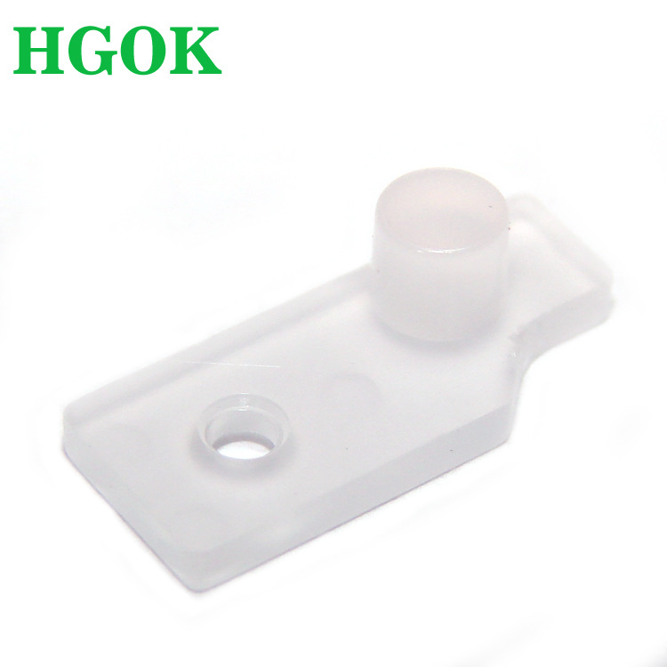 LEM-122雾白色PC导光板 聚光柔光led指示灯带孔导光透光板