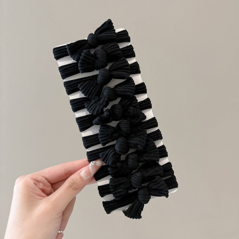 Elegante y lindo oso grueso cabeza cuerda de correa elástica alta mujer cabello nuevo cabello de galletas de cola de caballo alta cuerda de cabello