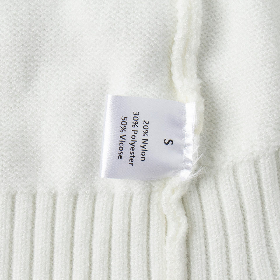 Bộ đầm áo len cổ cao dài tay phối chân váy dài dệt kim form rộng nữ — 50% Visco, 30% Polyester, 20% Nylon, Màu trắng be, Màu xanh lam, Màu xám chi tiết 47