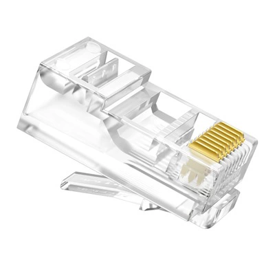TP-LINK TL-EH5E-100 Пятой тип безэкранного сетевого кристаллического головного устройства 100 установлен RJ45 сетевой кабель разъем