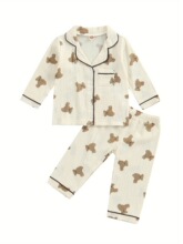 C 62835 Children's Bear Pajama Set ��ͯ˯����װ �羳ŷ����