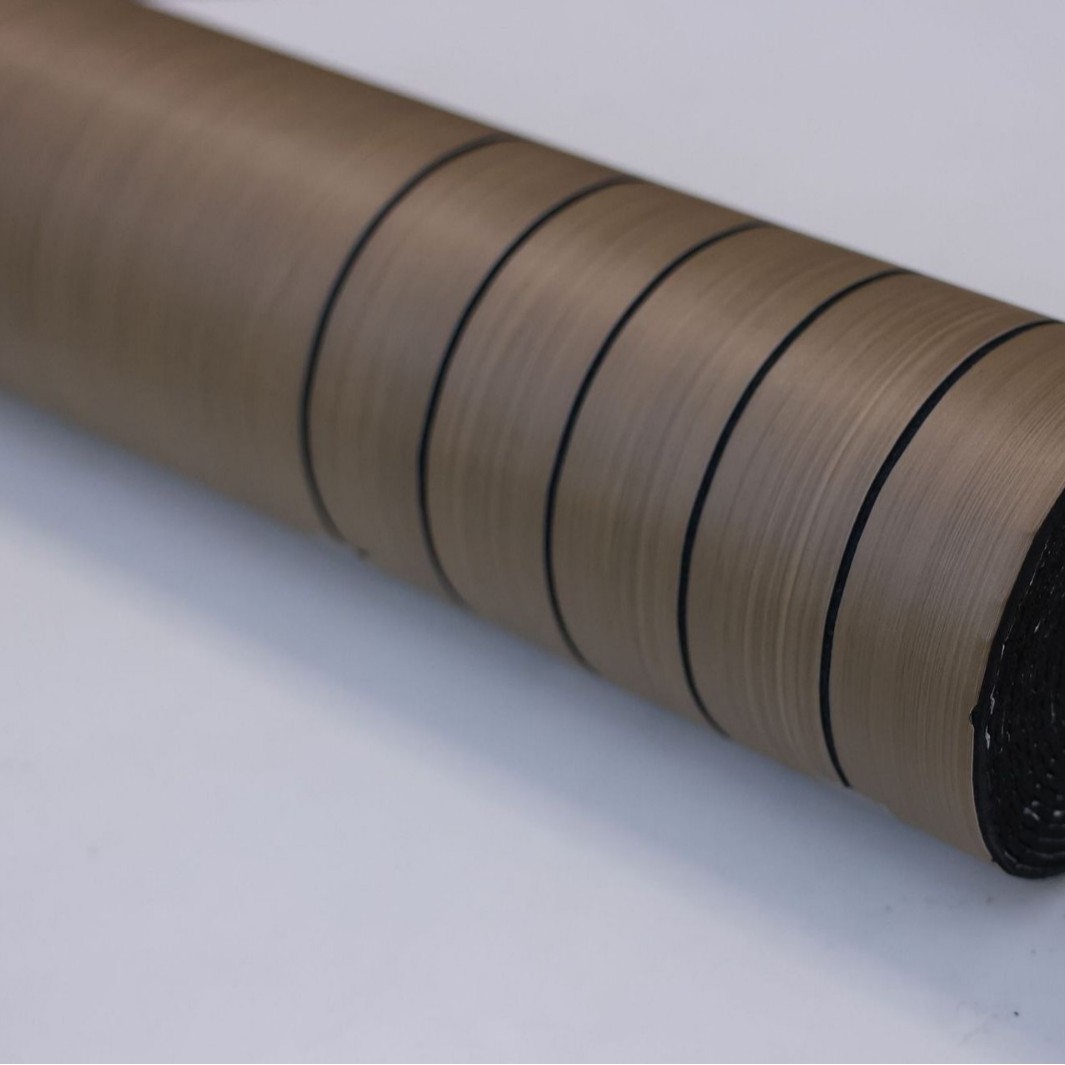 다크 브라운 브러시드 우드 그레인(타일 + 슬롯) [두꺼운 자체 접착]