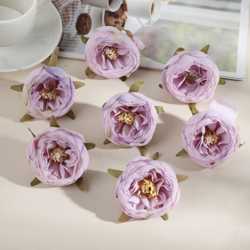 仿真花奥斯丁茶花朵簪花材料diy头饰发饰婚庆布景花墙仿真玫瑰|undefined