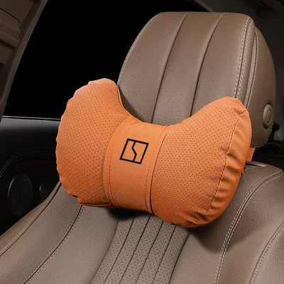 Zeekr Headrest and Neck Pillow 7X/001/007Gt/X/009Mix Special Lumbar Support Set for All Seasons (Headrest) - headrest-emma-orange