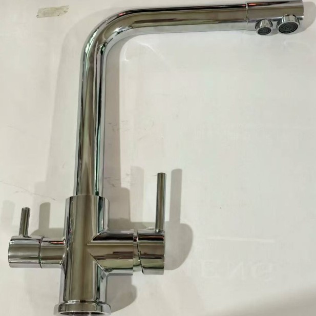 Suministro transfronterizo spr extracción grifo de agua de cocina caliente y frío multifuncional doble salida de agua universal lavabo de verduras grifo de fregadero image 17