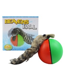 海狸鼠电动玩具 海狸球 水老鼠玩具 会游泳顶球 海豚电动戏球批发