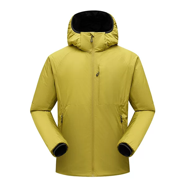 Polygel cotton is lightweight and warm, suitable for both men and women in autumn and winter. Men's outdoor windproof and waterproof hooded casual cotton jacket