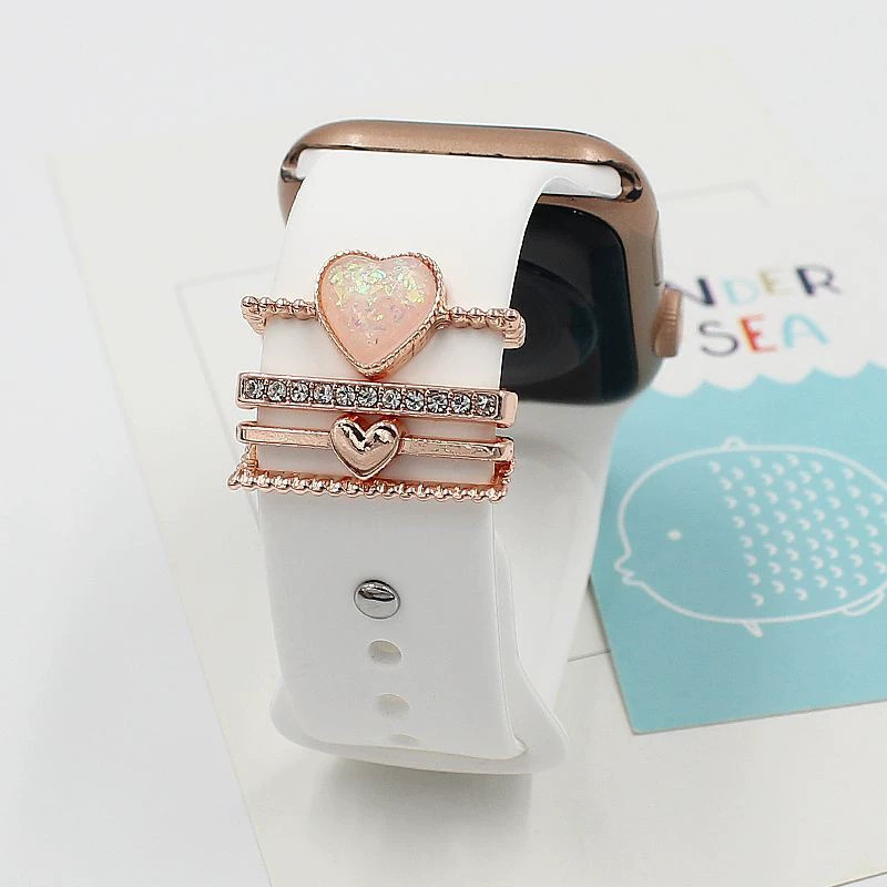 Apple, silicone diamond watch strap