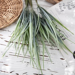 Factory Binary Fine Leaf Bundle Artificial Flower Green Plant Wholesale Wedding Celebration Decorative Crafts INS Style YC1092