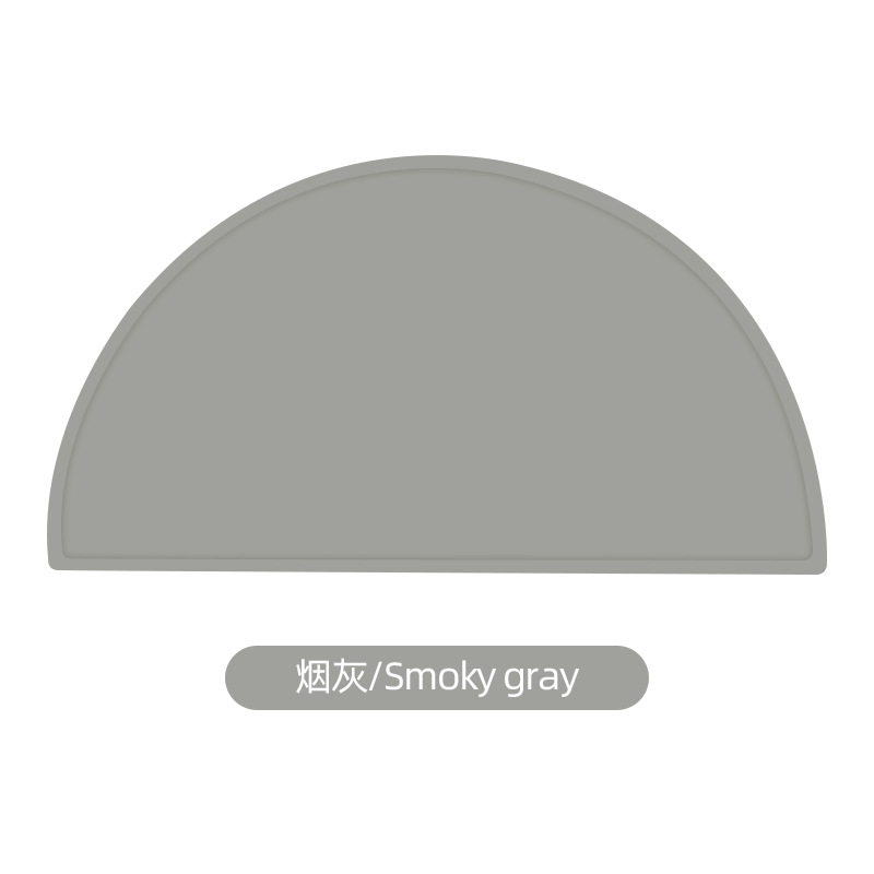 Vajilla de bebé de doble capa, mantel semicircular para niños, almohadilla de aislamiento térmico de silicona, posavasos creativos, almohadilla antideslizante, mantel de mesa, mantel occidental