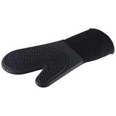 Oven Microwave Cotton Gloves Silicone Grid Mat Baking Insulation Protection Home Kitchen 4-Piece Set