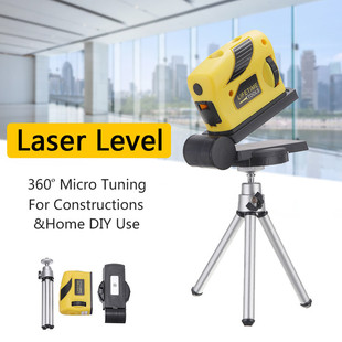 Laser horizontal threading instrument 360 degrees fine-tuning oblique line with bracket infrared cross 2-line laser threading device