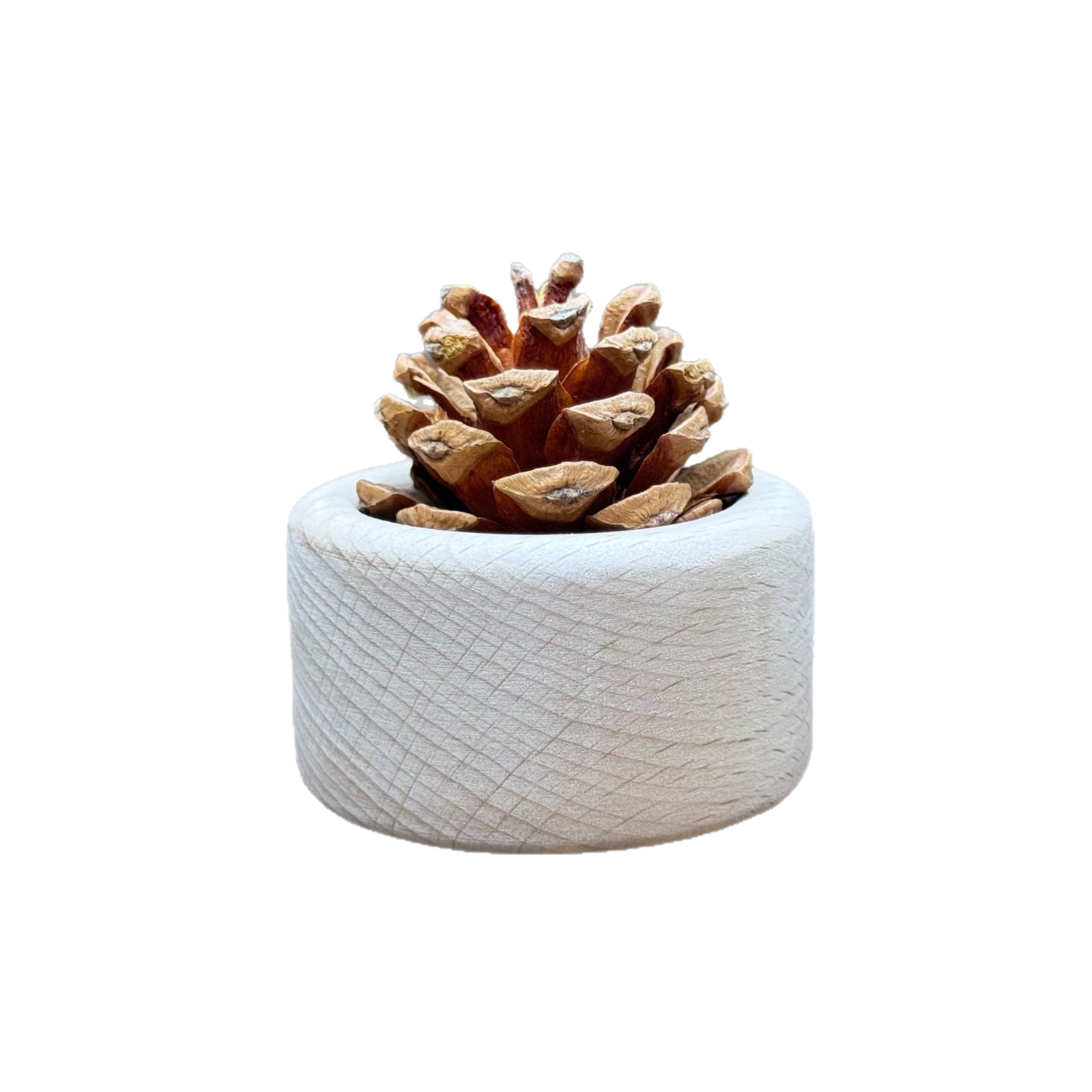 Creativo aromas de piñas de madera maciza, adornos de incienso de madera, aceite esencial, difusor de automóvil, dormitorio, oficina, madera de expansión sin fuego