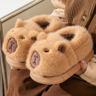 Super Cute Kapibala Kidsren's Winter Kidsren's Cotton Shoes with Light Soles and Soft Suede Are Soft, Comfortable and Warm