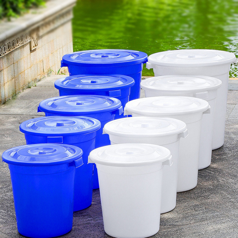 带盖水桶塑料桶加厚耐用大家用储水盖大号特大容量经济型圆形大桶|undefined
