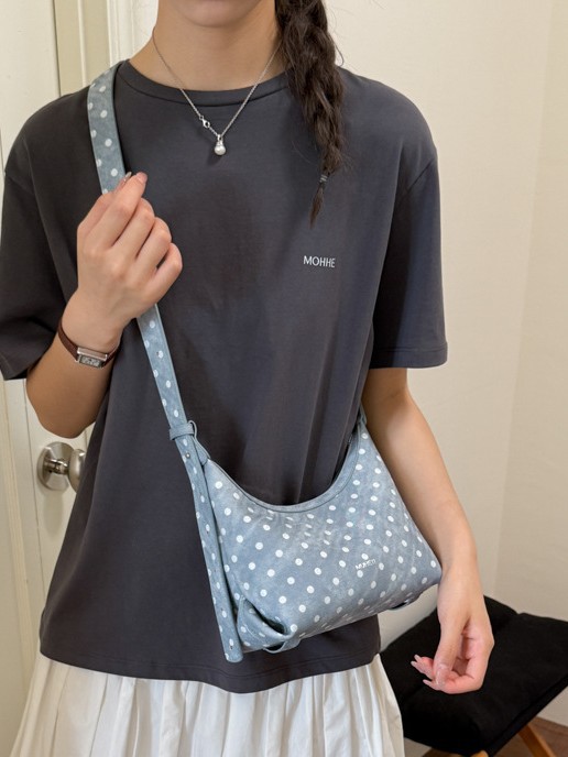 Cross-border coreano diario de lujo ligero punto de onda bolso de mano de mujer alta sensación de trayectoria mochila de tendencia pequeña fresca bolso de hombro