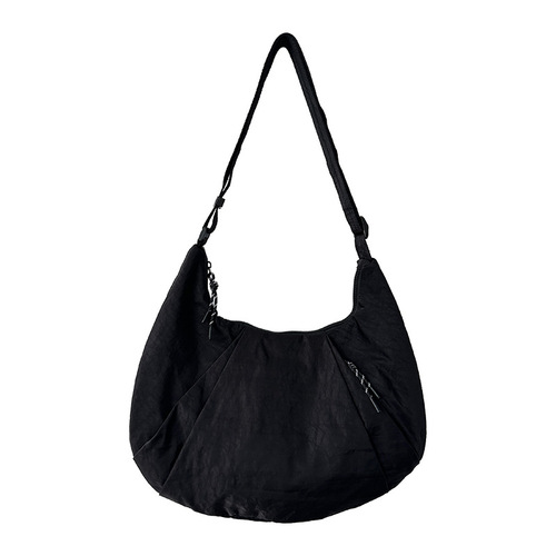 Waterproof Nylon Ox Horn Bag Crossbody Bag Yoga Bag Short Trip Bag Fashion Lightweight Durable Large Capacity Dumpling Bag