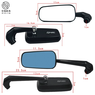 Motorcycle rearview mirror – Universal Semi-Cnc Aluminum Alloy