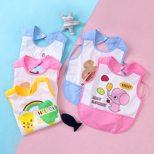 Children's smock, baby's meal pocket, infant bib, manufacturer wholesale maternal and infant supplies