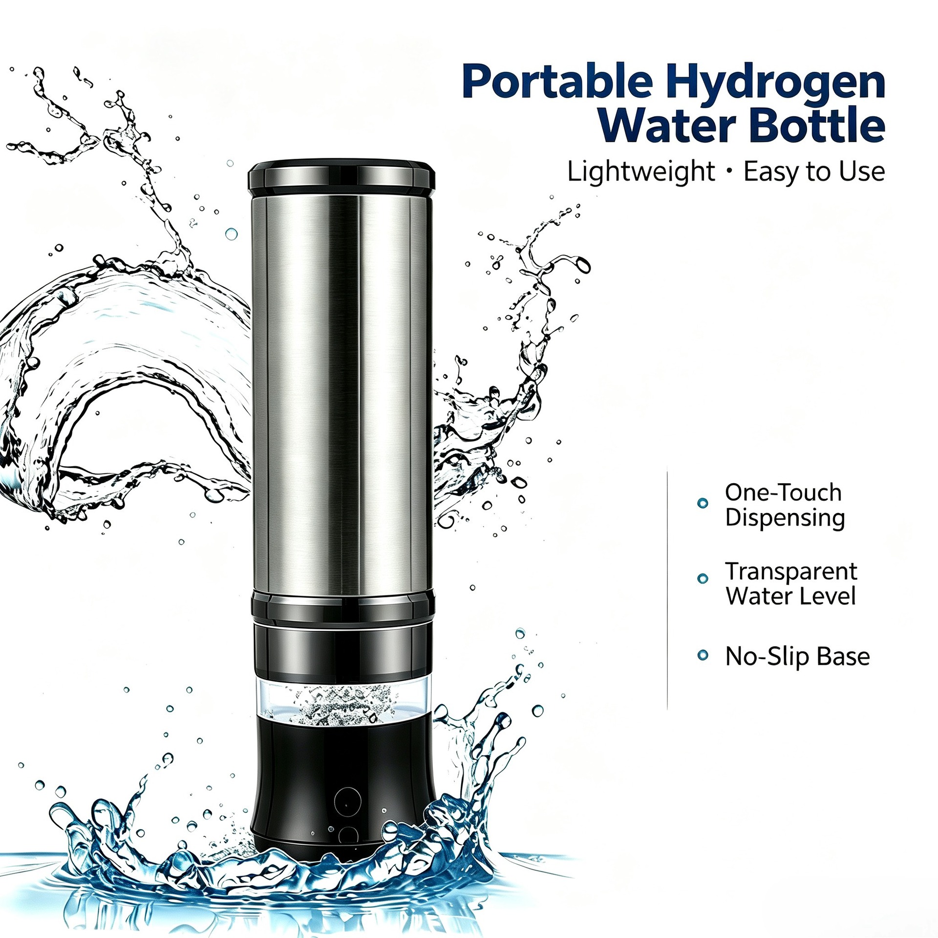 New Cross-Border Portable Hydrogen-Rich Water Bottle