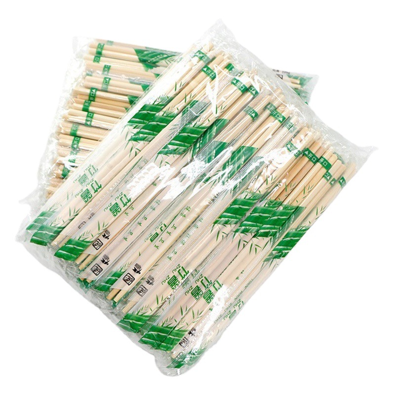 Factory Direct disposable chopsticks restaurant special bamboo chopsticks round chopsticks take-out fast food hygiene independent Pack sanitary chopsticks