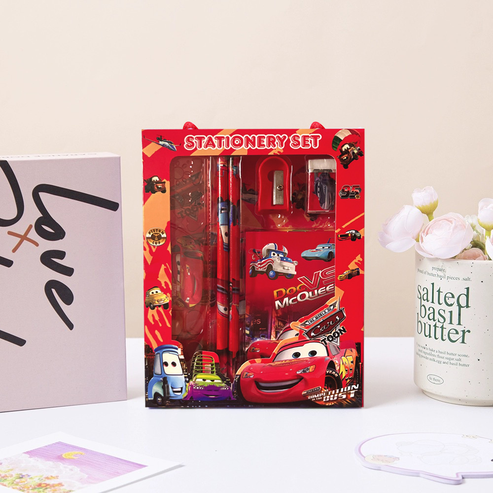 Juego de papelería para niños de Navidad Juego de seis piezas de dibujos animados Regalo de graduación Regalo para estudiantes de primaria Premio Juego de lápices al por mayor