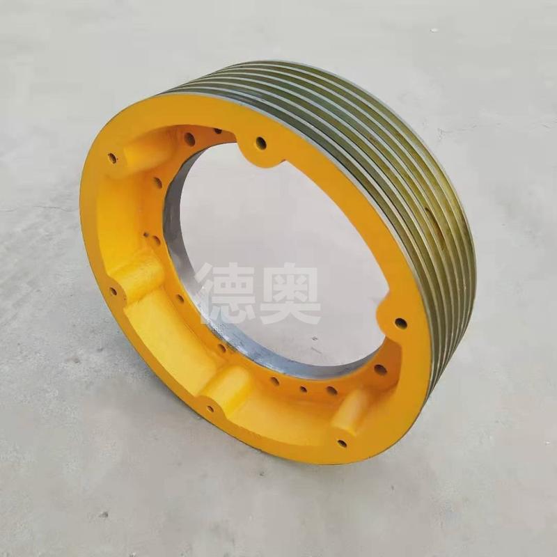 电梯主机曳引轮400*5/6*10 电梯曳引轮适用宁波申菱沈阳三洋