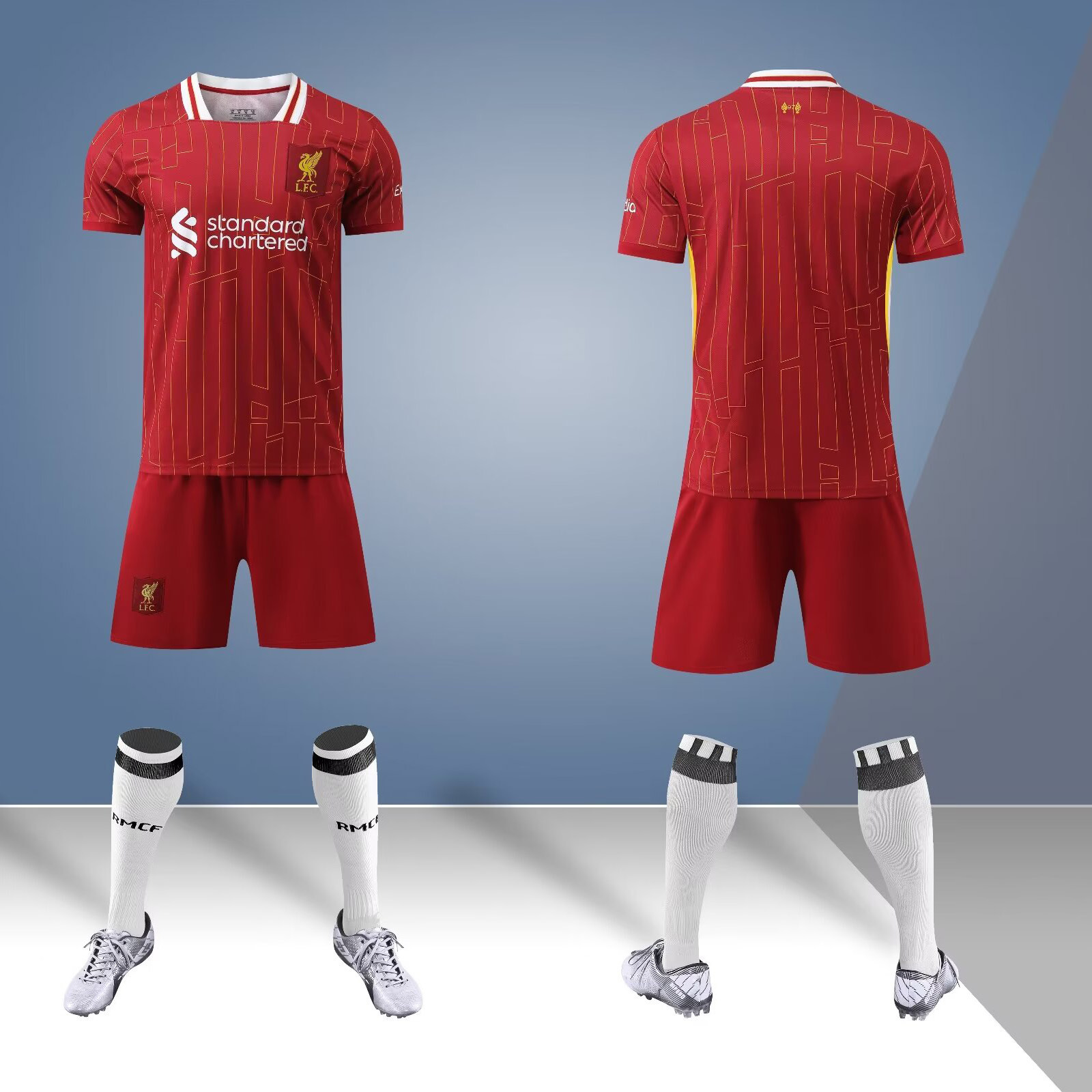 2425 juego de ropa de fútbol para adultos y niños Copa del Mundo Club de secado rápido para hombres y mujeres equipos de impresión de entrenamiento