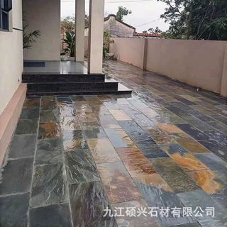 定制青石板庭院天然院子花园户外仿古防滑铺地砖室外广场文化石材