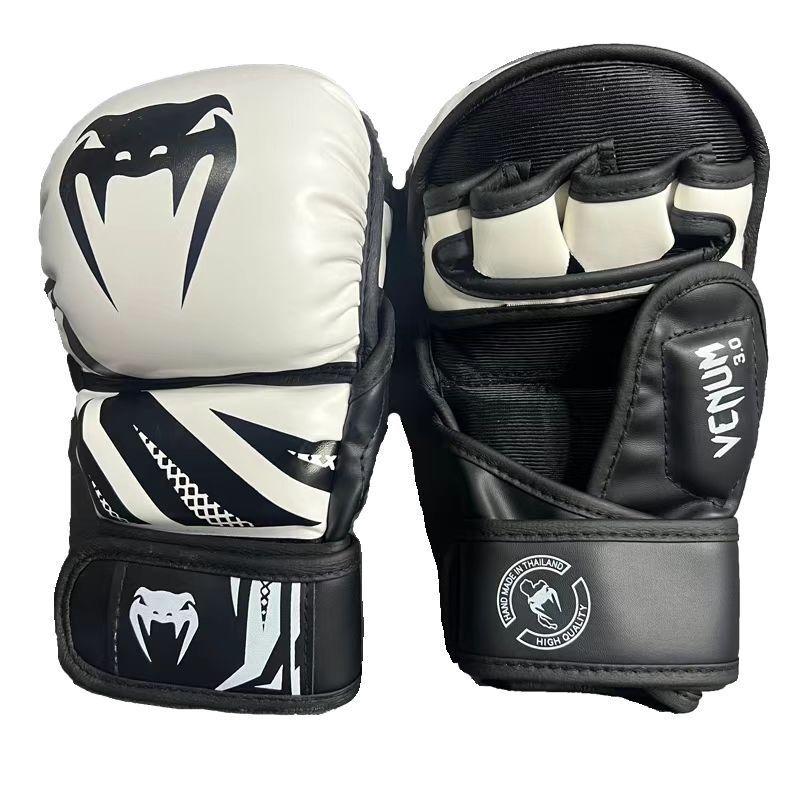 Half-Finger Boxing Gloves for Men and Women, Mma Gloves for Adults and Children, Professional Sanda Fighting Gloves, Half-Finger Gloves
