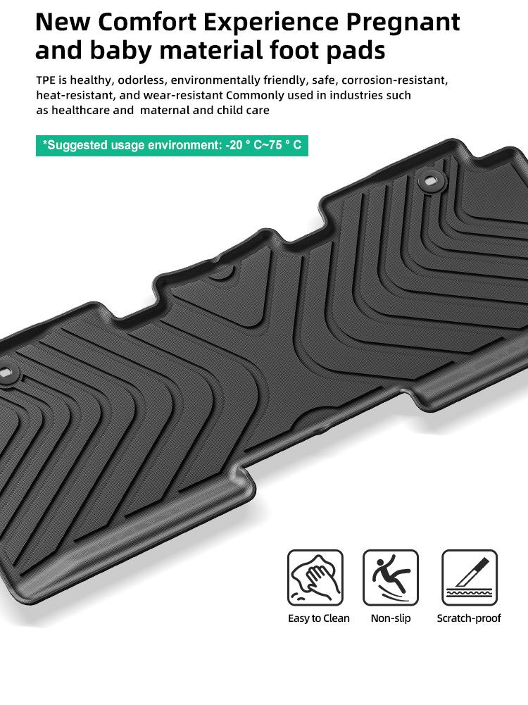 Suitable for 18-24 Honda Odyssey Car Floor Mats Tpe Trunk Mat Cross-Border