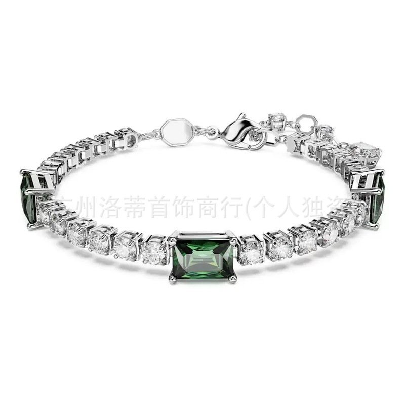 施家高版本恶魔之眼手镯采用施华洛元素世奇灵动方糖天鹅手链女环|undefined