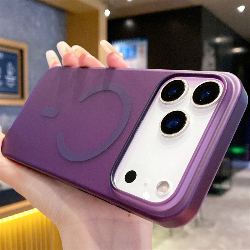 Funda magnética mate ultrafina para PC, efecto niebla helada, compatible con iPhone 17, 16, 15 y 13 Pro Max premium.