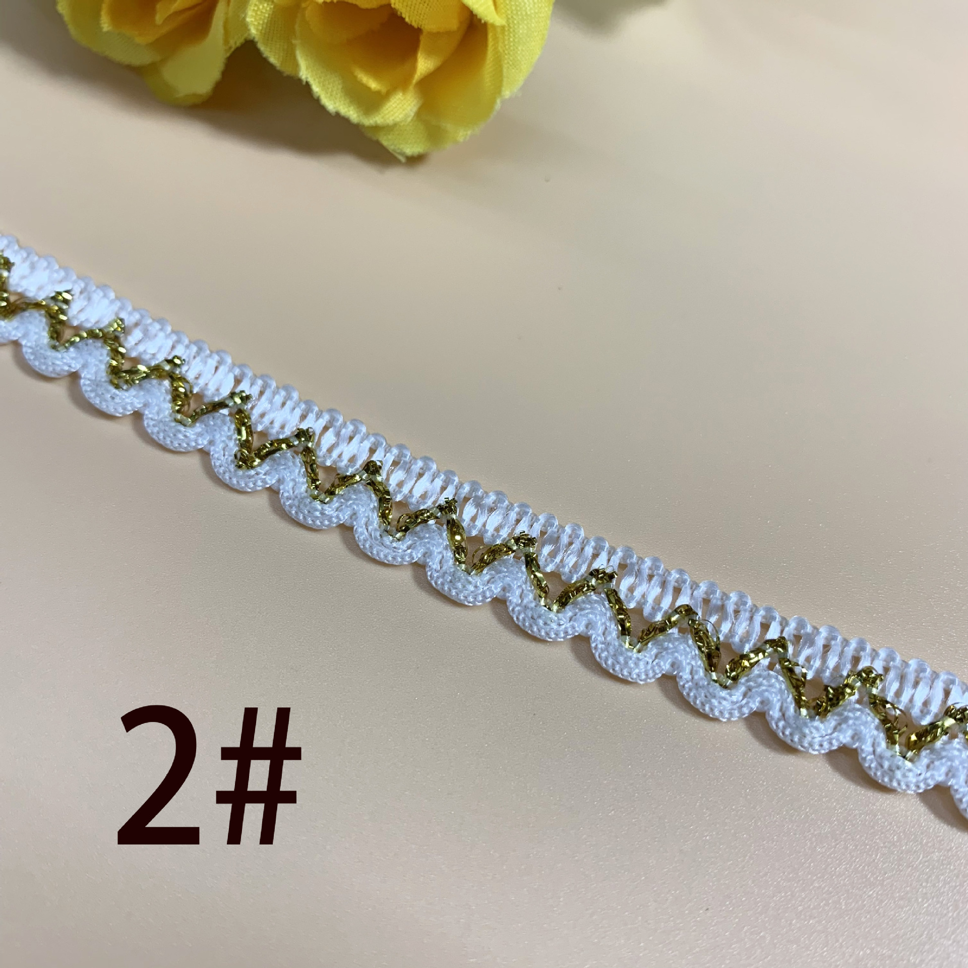 Nueva media luna madre cinturón borde cuerda ropa textil hogar cortina decorativa tira lateral oro y plata seda madre cinturón Accesorios