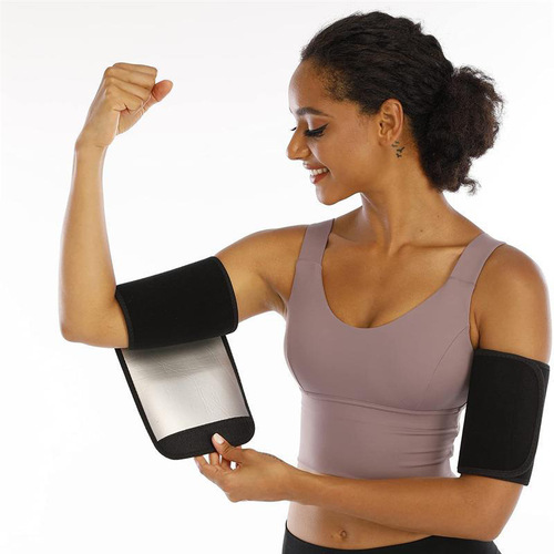 欧美跨境女士运动健身暴汗护臂带跑步减脂护手臂带男通用闷汗臂带