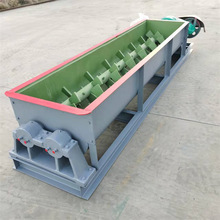 污泥螺旋输送机熟石灰沙子双轴搅拌机淤泥陶瓷湿料螺旋喂料机