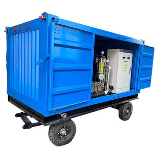 Mobile Electric Drive Three-Plunger Ultra-High Pressure Water Pump Power Plant Tube Heat Exchanger Cleaning Machine