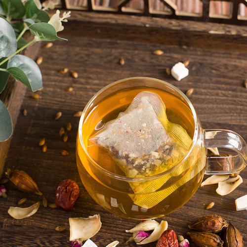 Nanjing Tongrentang Jujube Kernel Poria Tea Rose Lily Anshu Tea Good Night Tea Rapid Delivery and Processing