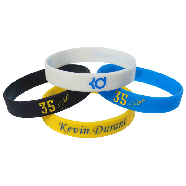 Best-Selling Sports Star Signature Silicone Bracelet Customized Thickeneded Basketball Fan Bracelet Silicone