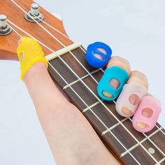 Guitar Silicone Finger Covers, Five Color Options, Beginner Practice Guitar Finger Cover, Folk Acoustic Guitar Pain Relief Finger Covers