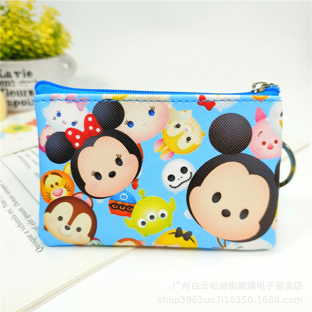 Bolso de la moneda de los niños de dibujos animados lindo niños y niñas monedero bolso de La Moneda bolso de la tarjeta de cremallera pequeña bolsa regalo del estudiante de la escuela primaria