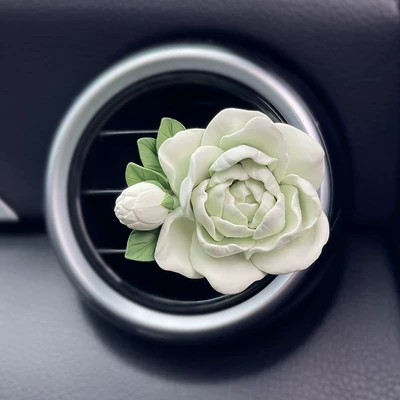 Ornament Goddess Style, Car Perfume Aromatherapy - jasmine-air-outlet-green-comes-with-1-bottle-of-perfume-other-scents